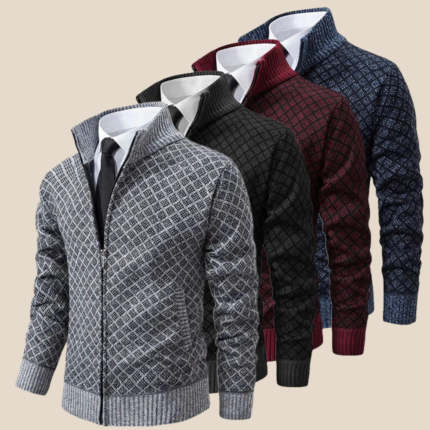 Sebastian - Gebreide Jacquard Trui