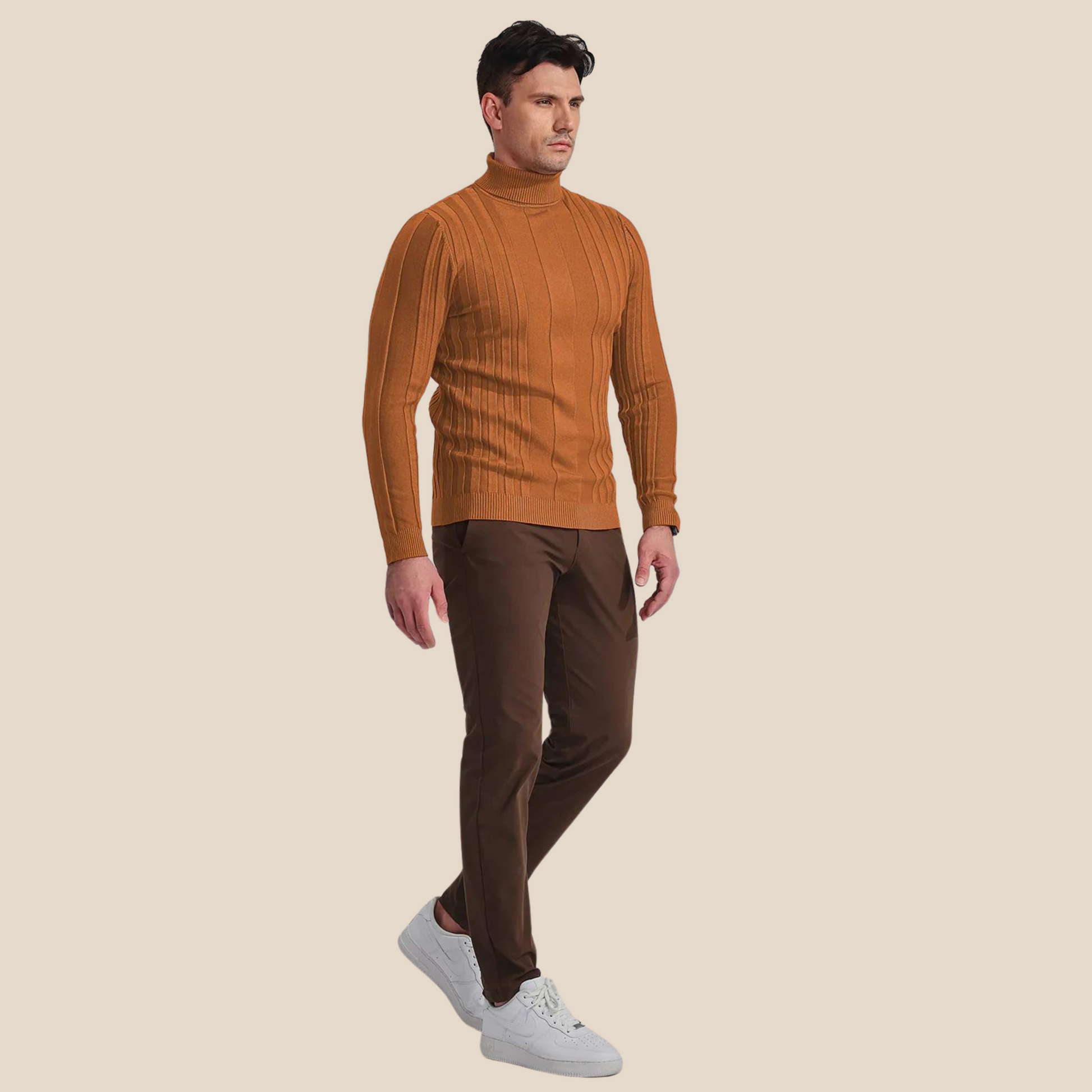 Indulge in the epitome of comfort and style today with our Asencio Turtleneck Sweater!