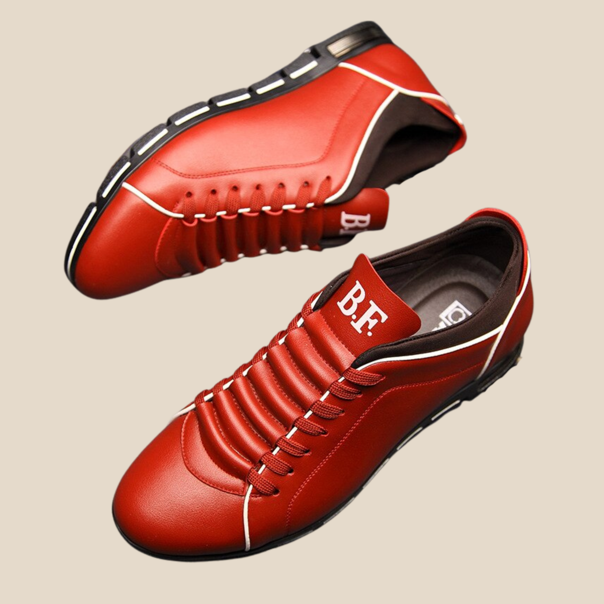 Ervaar vandaag nog het ongeëvenaarde comfort en raffinement van onze "Walk the Talk" modieuze leren schoenen! 
