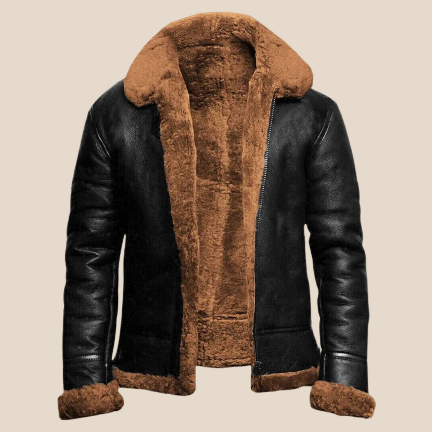 Verrijk je wintergarderobe vandaag nog met de Lorenzo leren winterjas en omarm de kou in stijl!