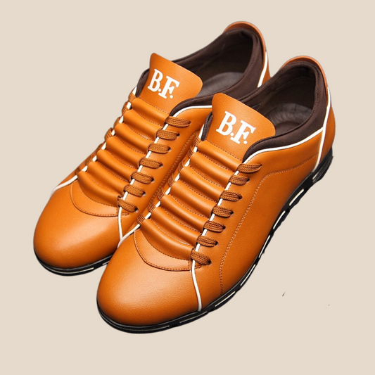 Ervaar vandaag nog het ongeëvenaarde comfort en raffinement van onze "Walk the Talk" modieuze leren schoenen! 