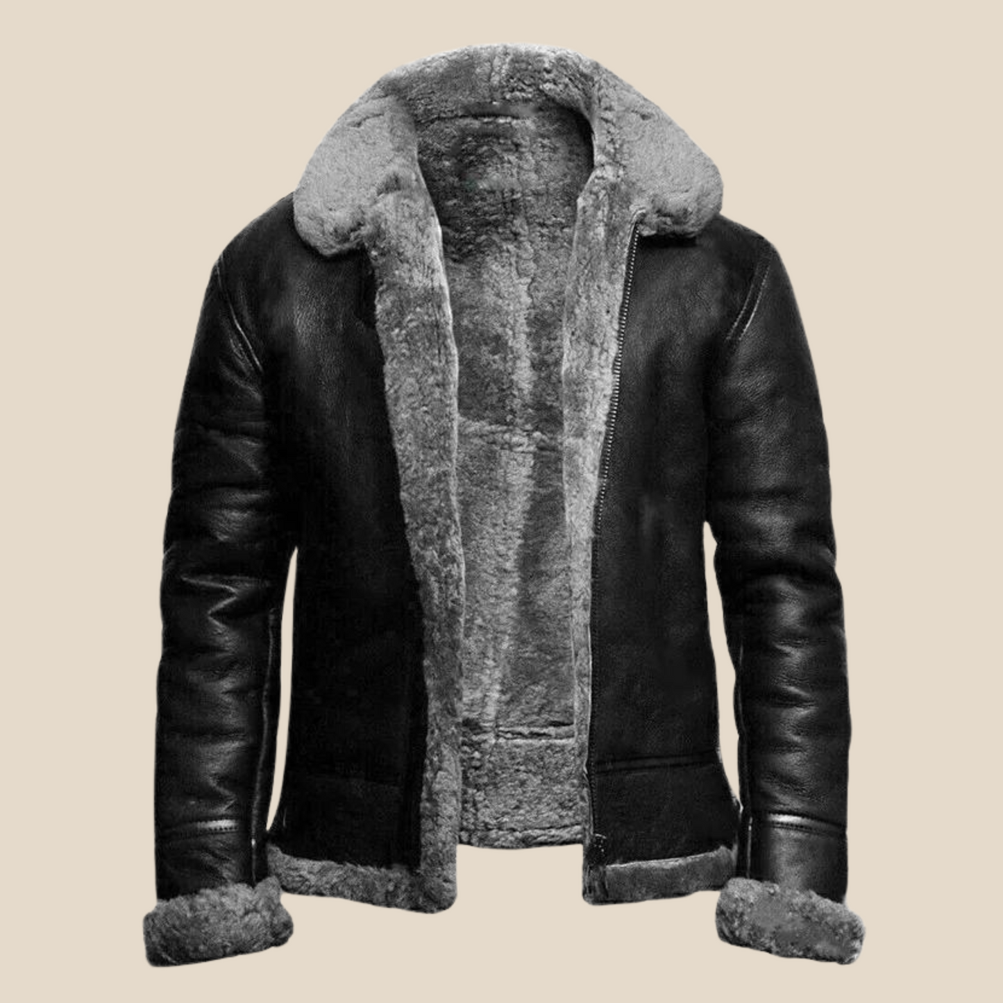 Verrijk je wintergarderobe vandaag nog met de Lorenzo leren winterjas en omarm de kou in stijl!