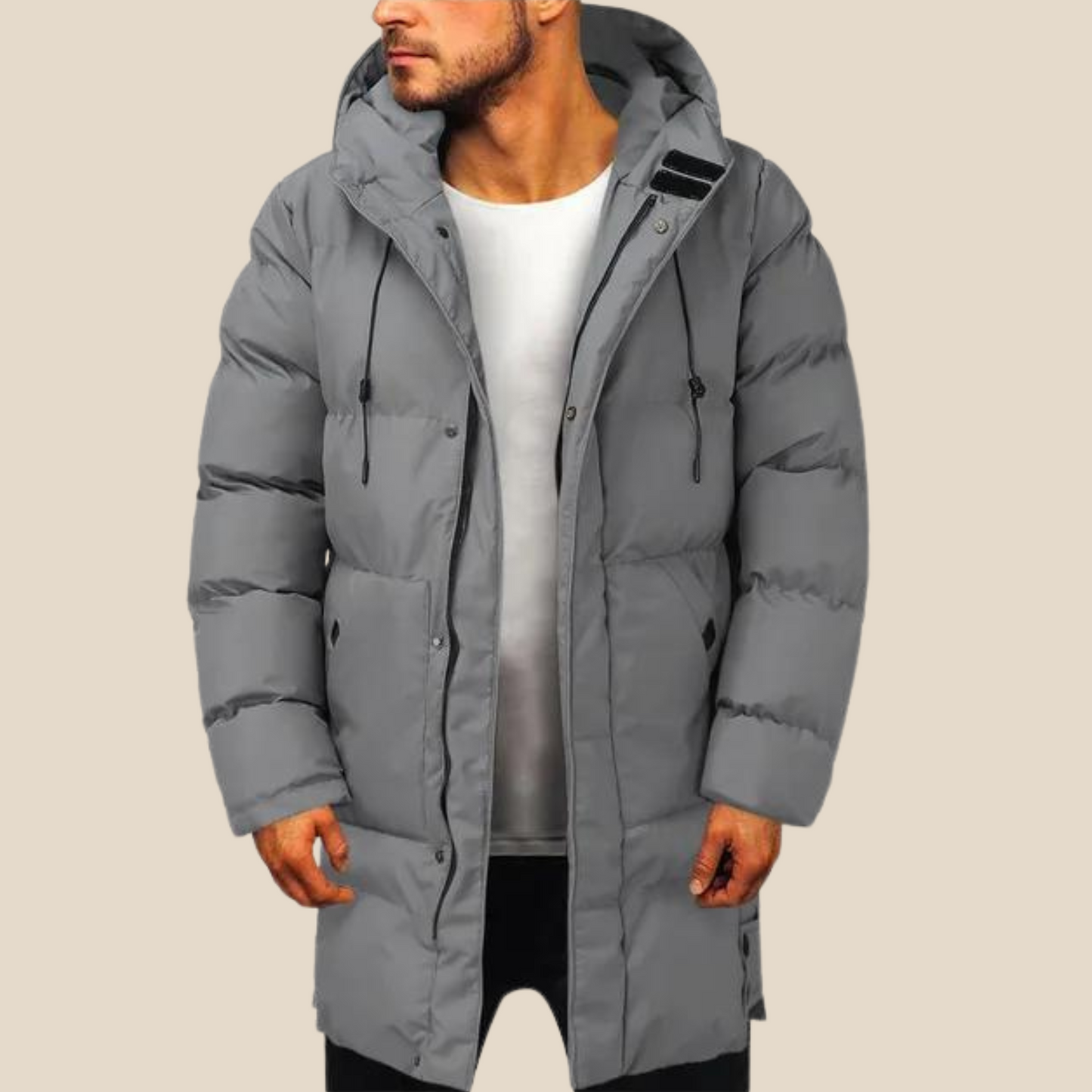 Bestel nu onze Gewatteerde Parka Heren Winterjas en ga de kou tegemoet met vertrouwen en stijl!