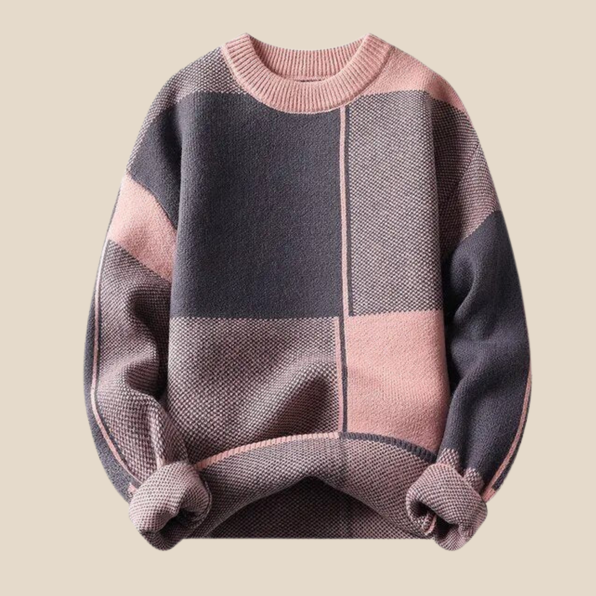 Verrijk je garderobe vandaag nog en omarm de elegante warmte van Manuel's Gebreide Trui met patroon. Koop nu!